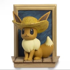 Pokémon Center x Van Gogh: Eevee Inspired by Self-Portrait with Straw Hat Figure