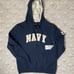 New Sz LG Women’s Colosseum Navy Midshipmen Full Zip Hoodie Blue