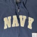 New Sz LG Women’s Colosseum Navy Midshipmen Full Zip Hoodie Blue