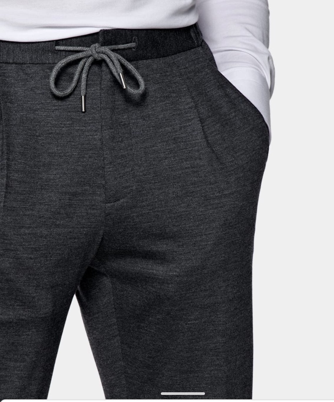 Suitsupply Dark Grey Drawstring Ames Pants size 36