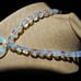Vintage Stunning Opalescence Art Glass Drop Pendant Chunky Bead Necklace