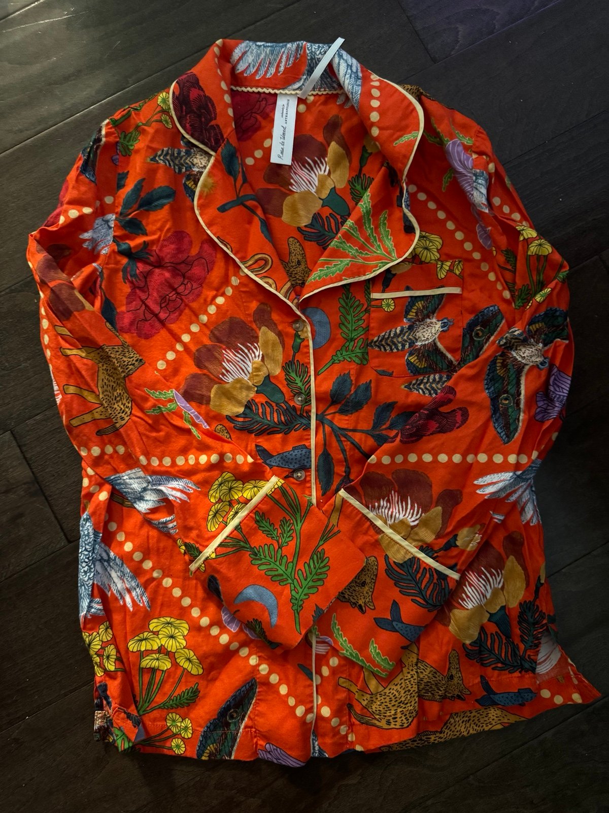 Rosa de Weerd for Anthropologie Flannel Sleep Top size X Small