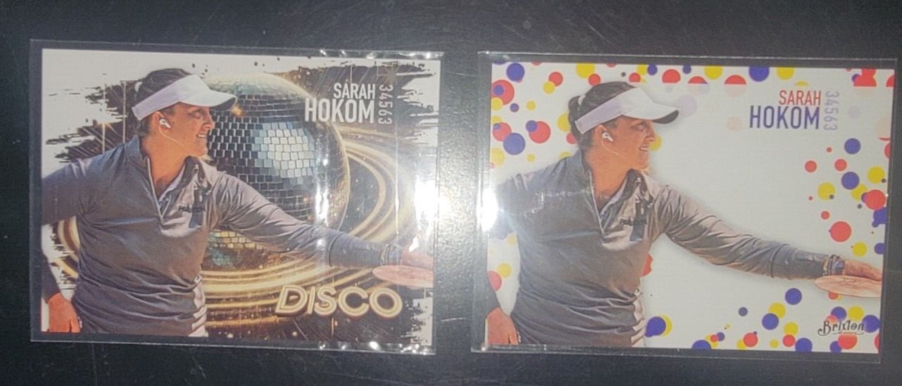 Sarah Hokom - Disco (of 25) & Wonderbread Parallel 2023 Brixton Disc Golf Signed