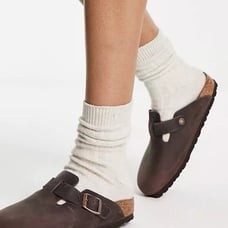 BIRKENSTOCK BOSTON SOFT FOOTBED OILED LEATHER - HABANA SIZEN**39 NEW