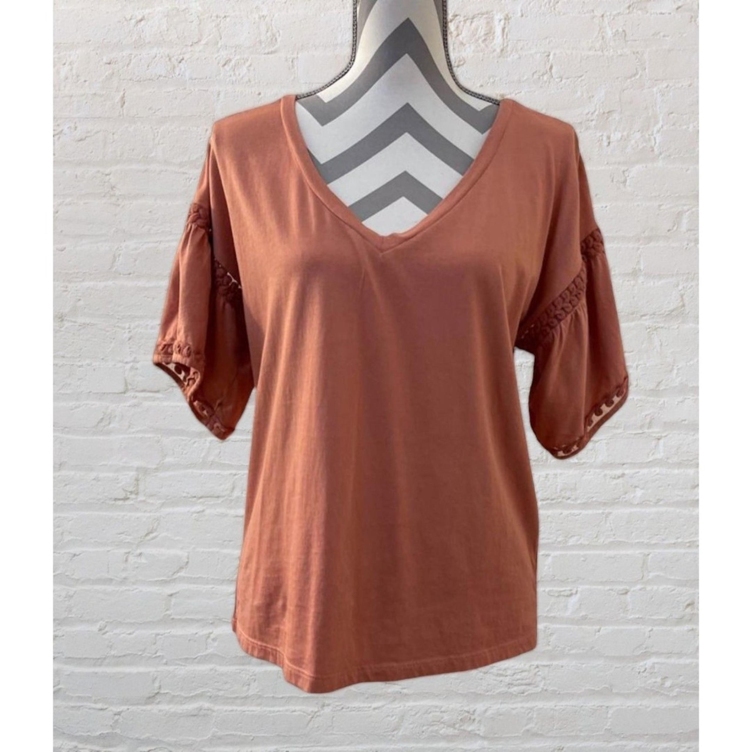 BANANA REPUBLIC Short Sleeve Tee Sunkissed Pink, Medium