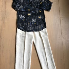 Giorgio Armani White Linen Pants 34x30