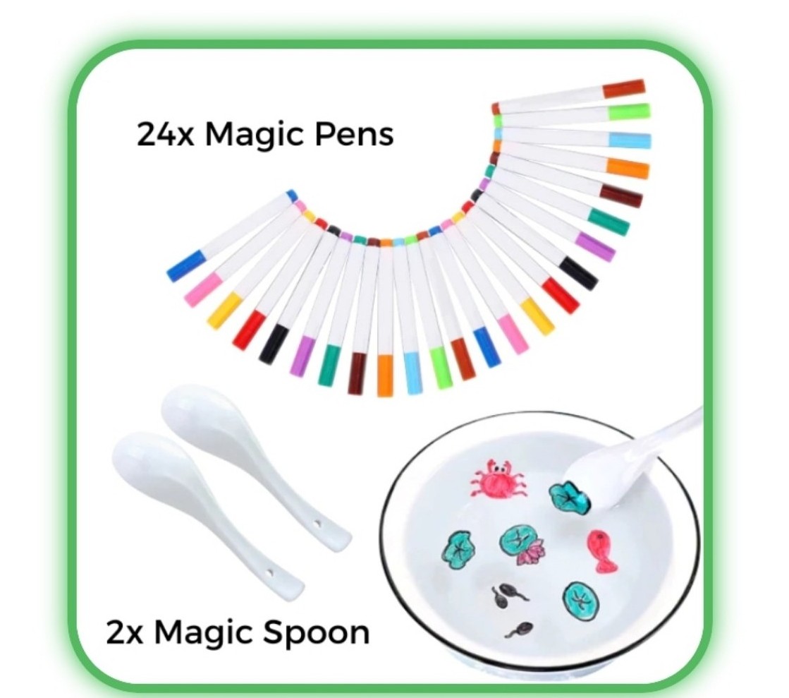 Kiddies Create Magical Floating Markers NEW - 24 Pack