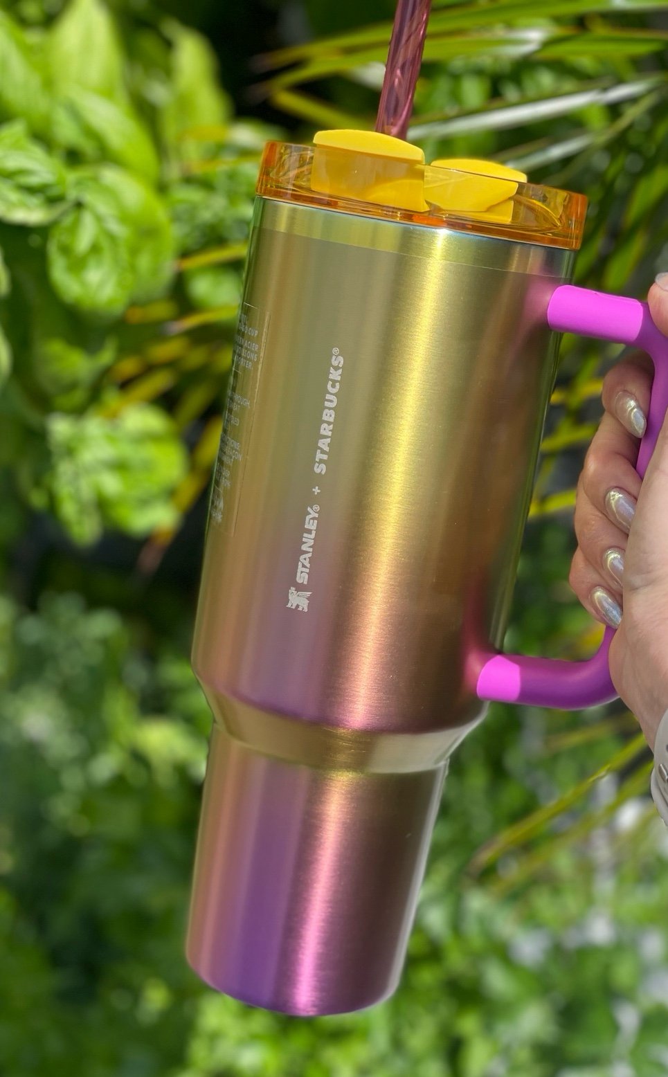 BRAND NEW stanley Starbucks summer gradient 40oz tumbler never used