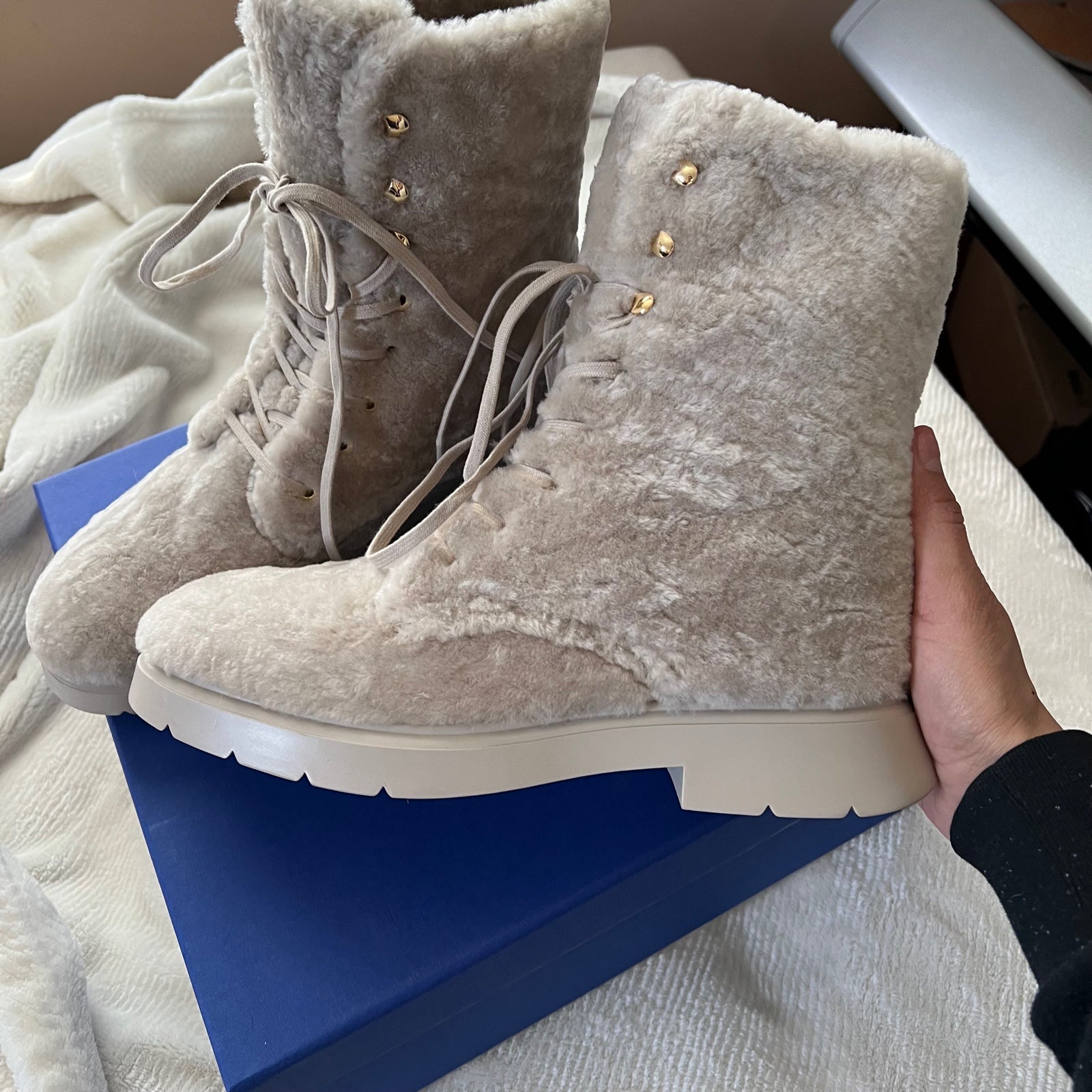 Stuart weitzman McKenzee Chill Shearling & Leather Boots