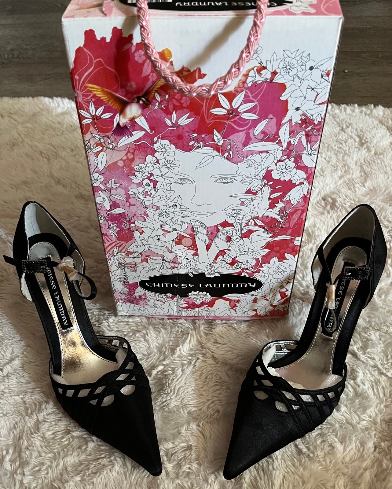 New Chinese Laundry Blaze Black 4” Heels Women’s 7.5