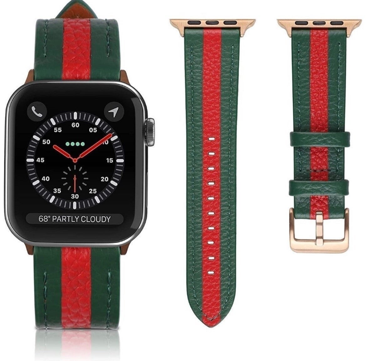 Leather Band for Apple Watch Ultra 38mm 40mm 41mm 42mm 44mm 45mm 49m