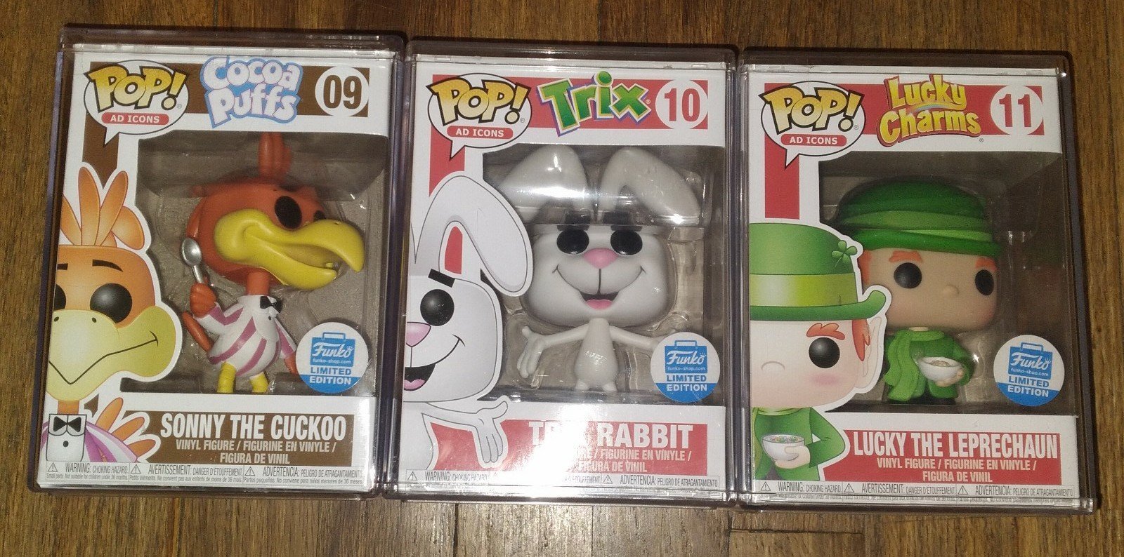 Funko Pop Ad Icons Sonny,Trix & Lucky 3 PC Set