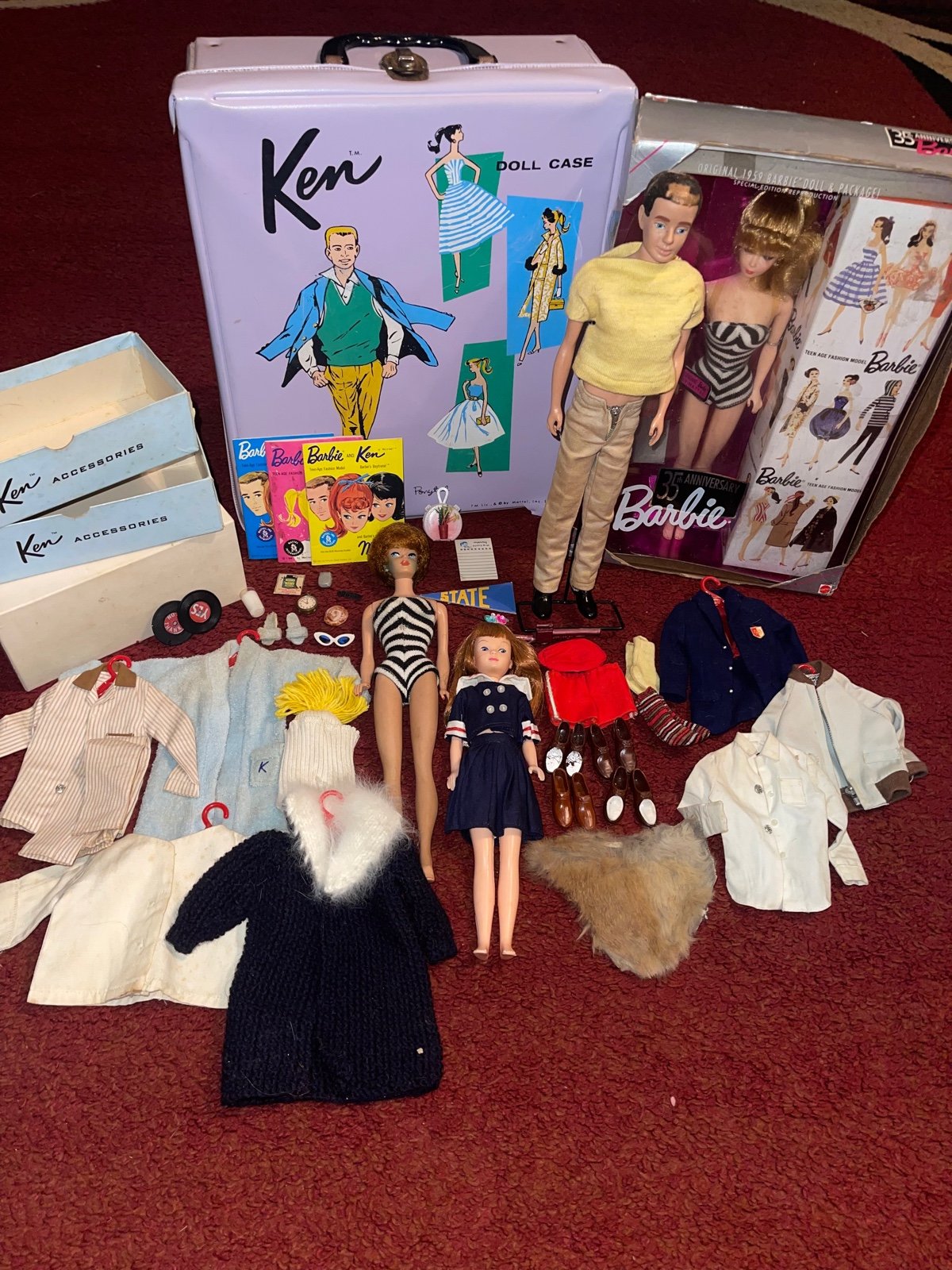 1960s Ken Barbie & Skipper