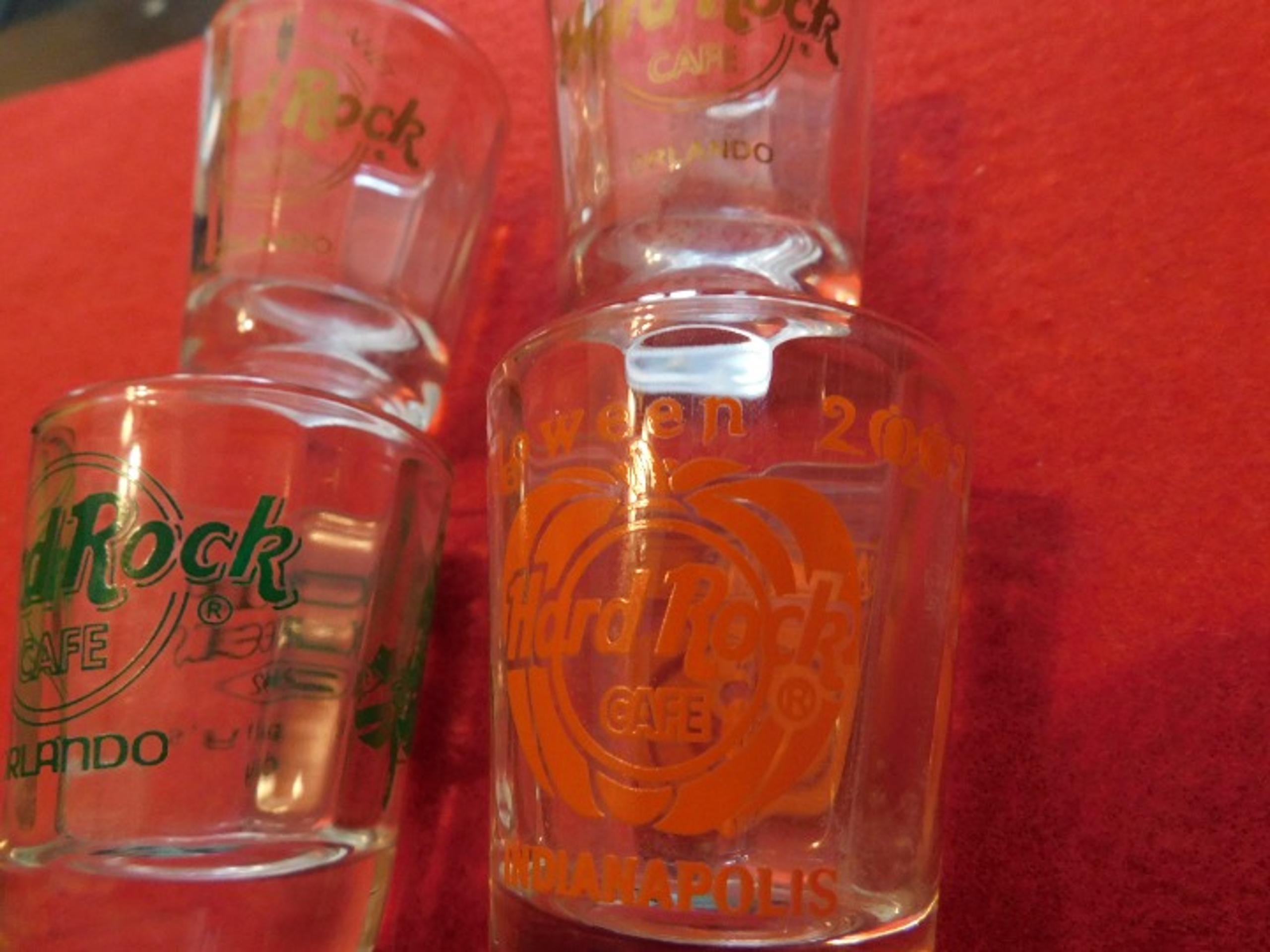 Hard Rock Shot Glass lot