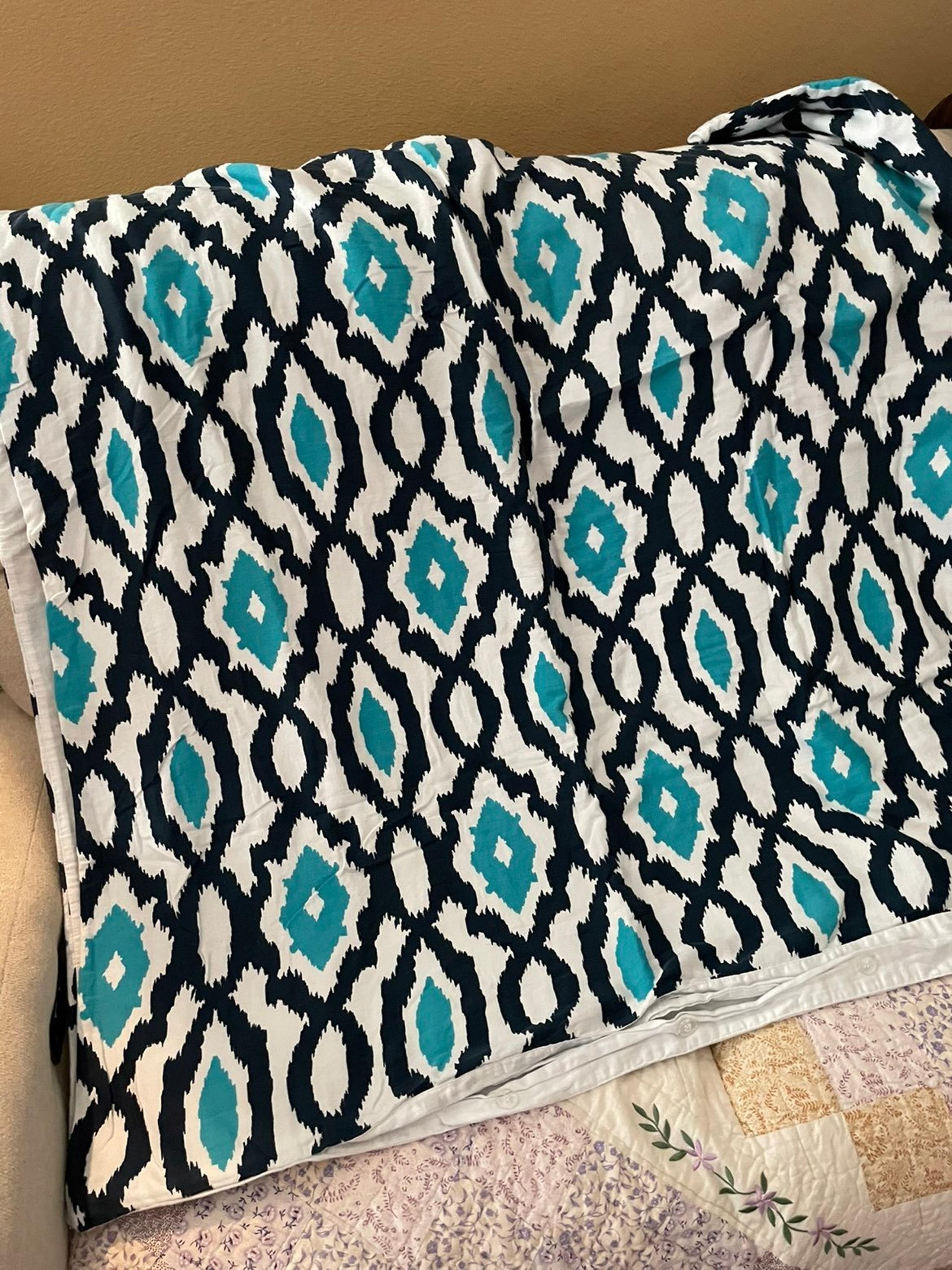 Cynthia Rowley Full Qn Duvet Cover EUC