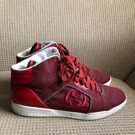 Gucci Men's Red High Tops