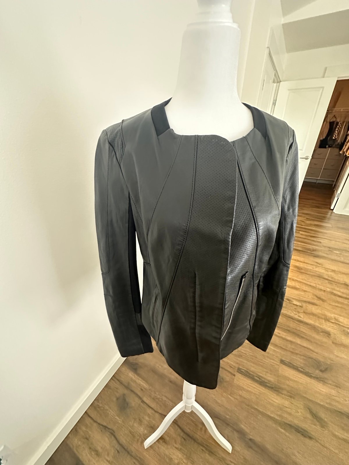 bcbgmaxazria leather jacket
