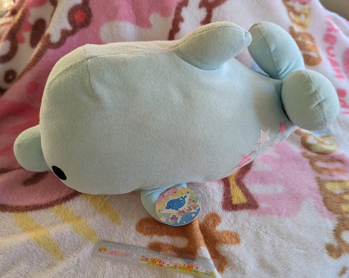 San-x sea paradise rare terry cloth dolphin big plush cushion japan