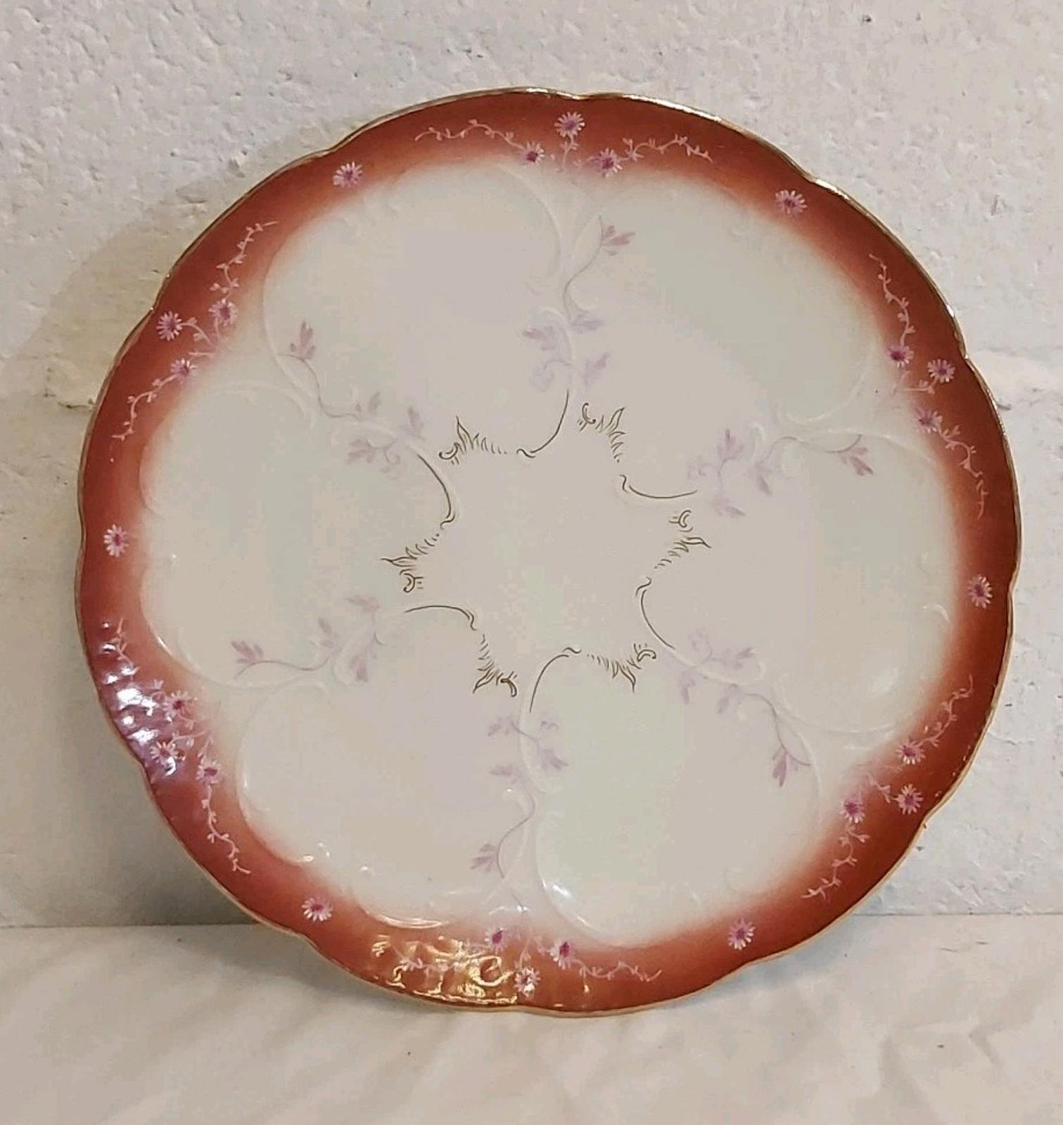 German Oyster Plate/Antique Plate Gallery Wall/Gold Guilt Walmar