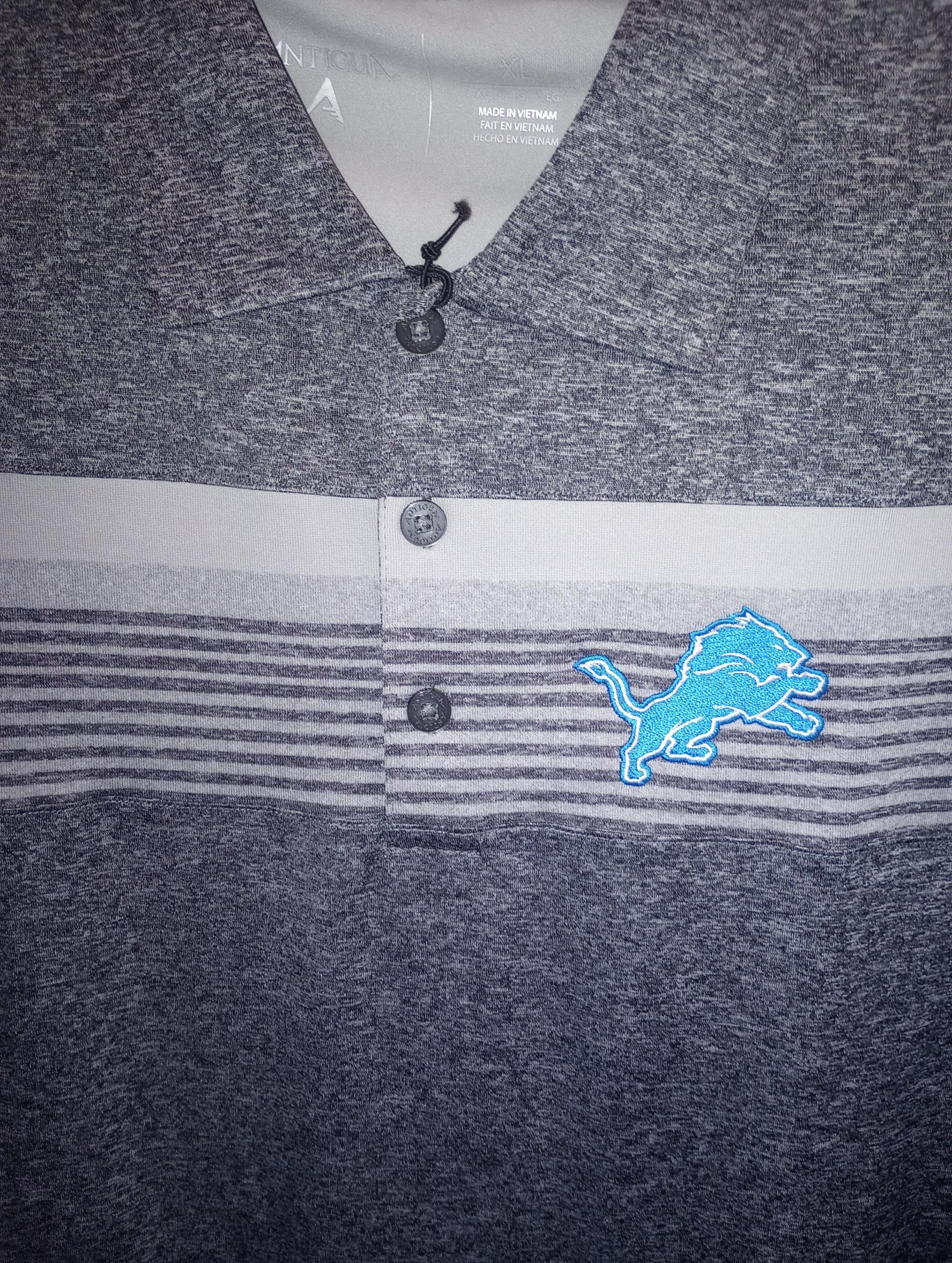 New men's XL Detroit Lions polo
