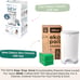 Diaper Dekor Classic Diaper Pail Gift Set in White (EE1)
