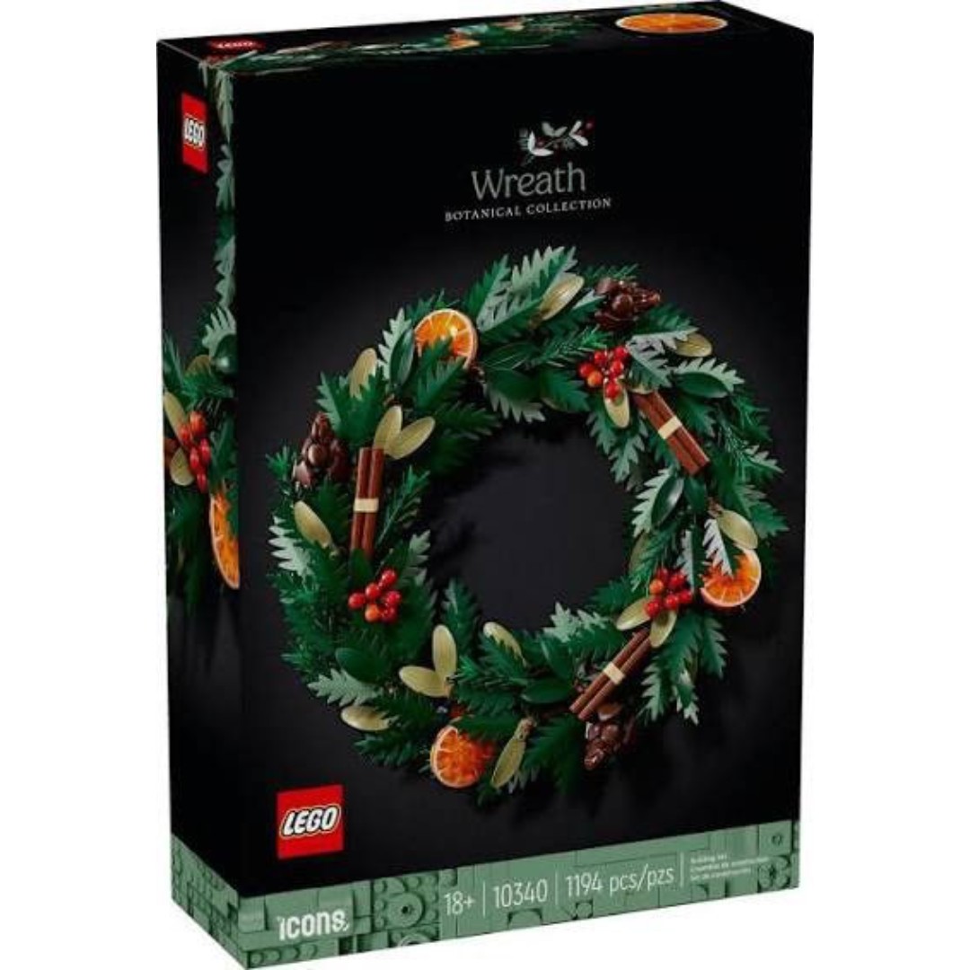 LEGO Icons Wreath-Making Kit and Holiday Garland 10340 NEW SEALED