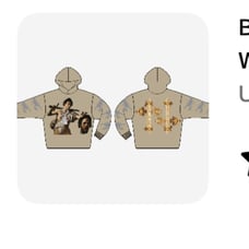 WSG X VIRGIL ABLOH PRAY FOR PARIS Oversize, top quality built body Hoodie Tan