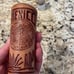 Vintage shot glass with a leather holder