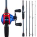 Casting Fishing Rod And Reel Combo Portable 5 Sections Carbon Fishing Rod