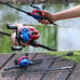 Casting Fishing Rod And Reel Combo Portable 5 Sections Carbon Fishing Rod