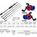 Casting Fishing Rod And Reel Combo Portable 5 Sections Carbon Fishing Rod
