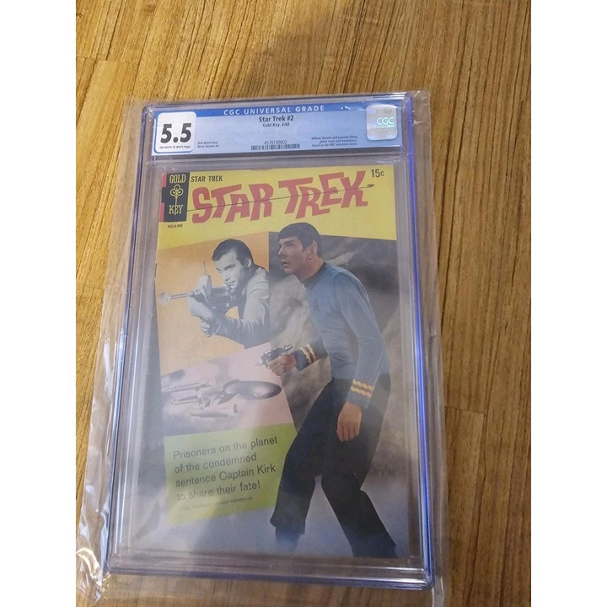 Star Trek Gold Key Comic Book #2 CGC Graded 5.5 1968