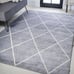 Area Rug -Area Rug, Geometric, Solid, Diamond, Easy-Cleaning, Bedroom, Dining Ro