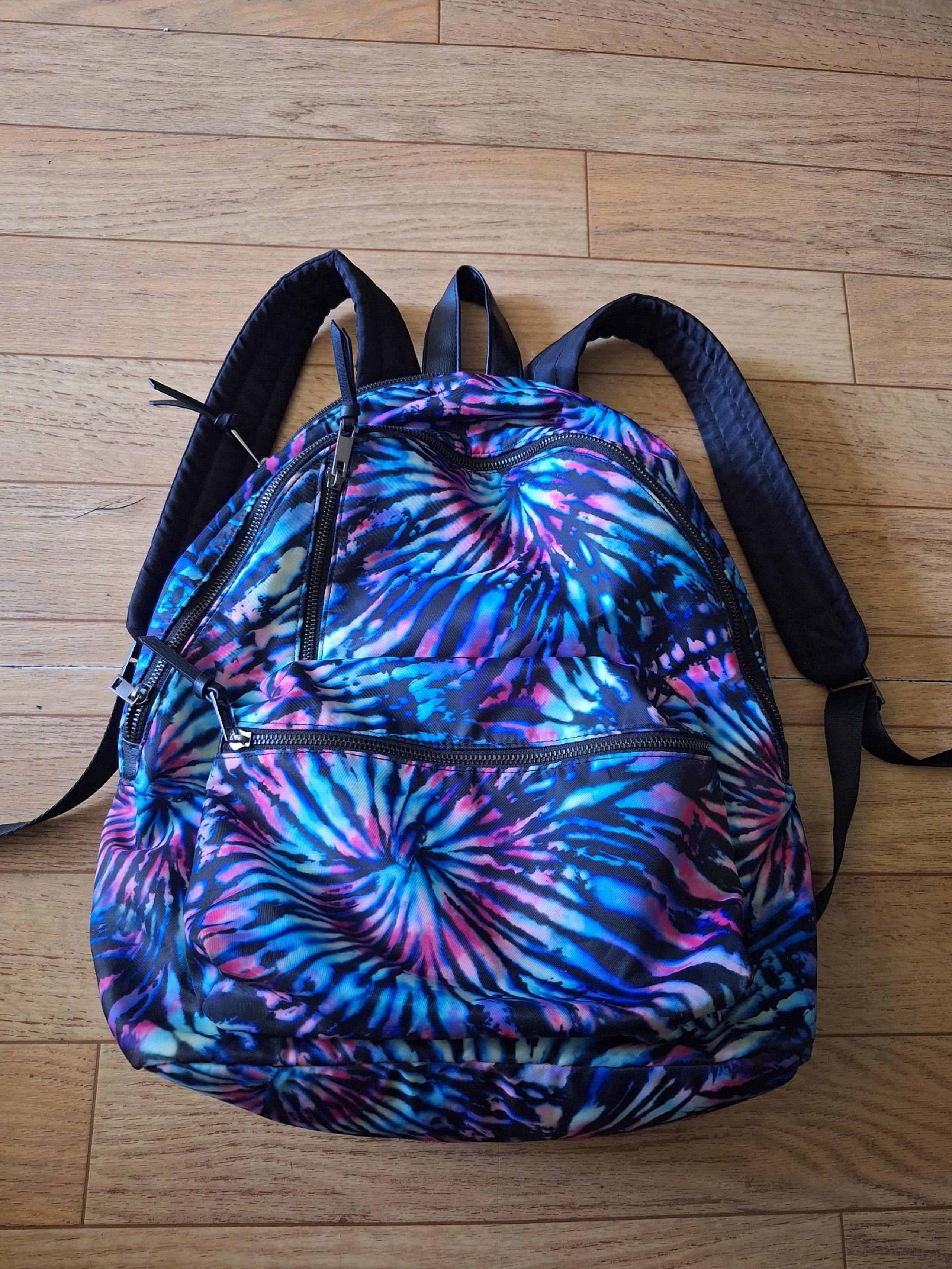 No Boundaries Women's Dome Zip Backpack, Multi-Color TieDye