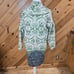 ANTHROPOLOGIE Moth Sugar Pine Sweater Coat XS Wool Green Paisley Art to Wear