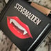 NWT Steve Madden Bevelyn Black Satchel Halloween Vampire Lips Bag Purse