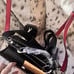 NWT Steve Madden Bevelyn Black Satchel Halloween Vampire Lips Bag Purse