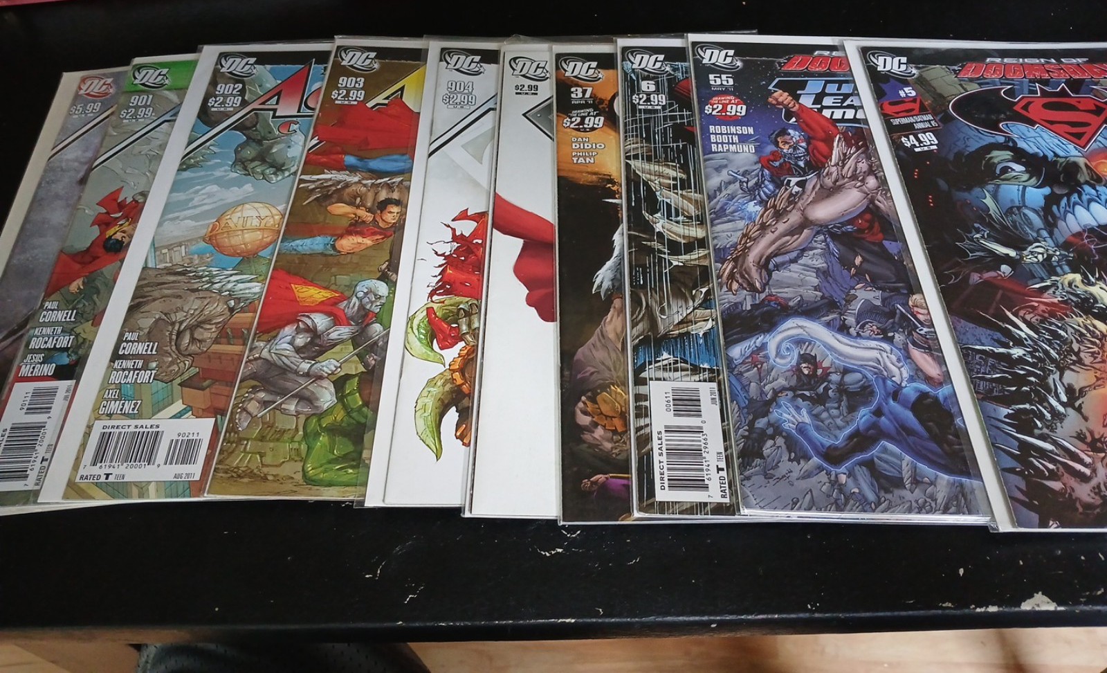 reign of Doomsday action comics,sperboy,jla outsiders...