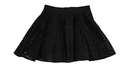 NWT milly mini black lace circle girls 170 skirt 14