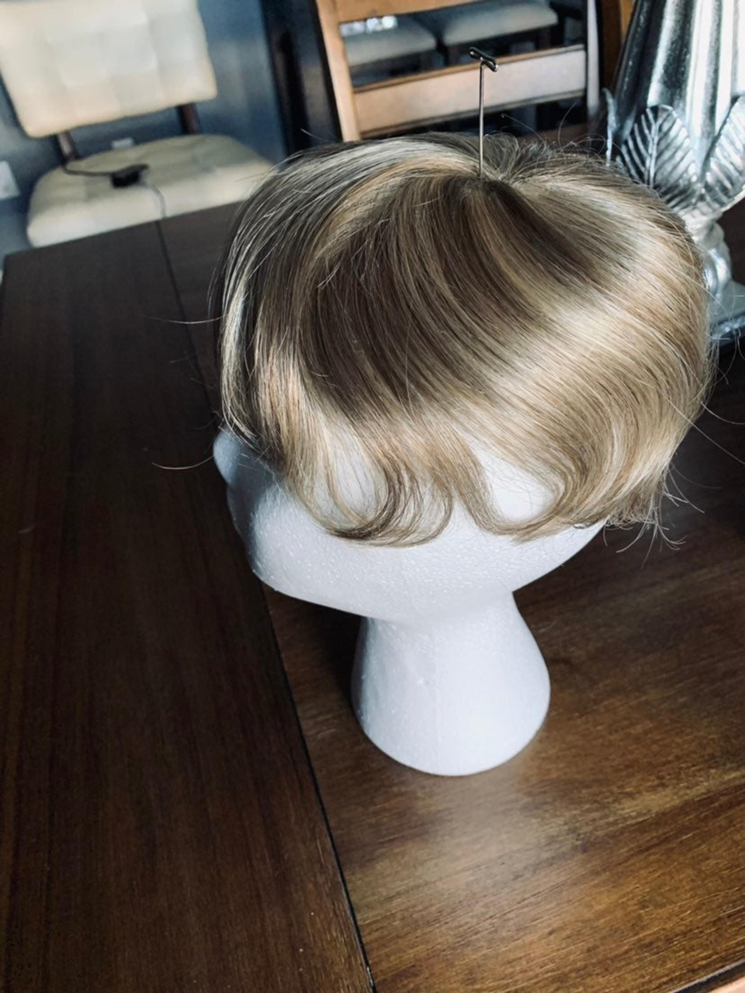 Blonde Hair topper/toupe/toppette/Bangs