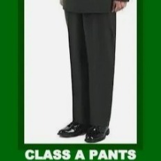 35x28 MENs CLASS A ENLISTED SERGE GREEN US ARMY DRESS PANTS