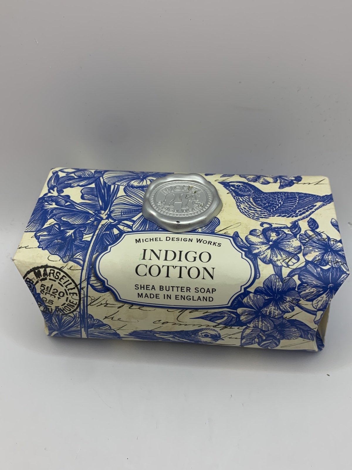 Michael design works indigo cotton bath care Shea, butter soap