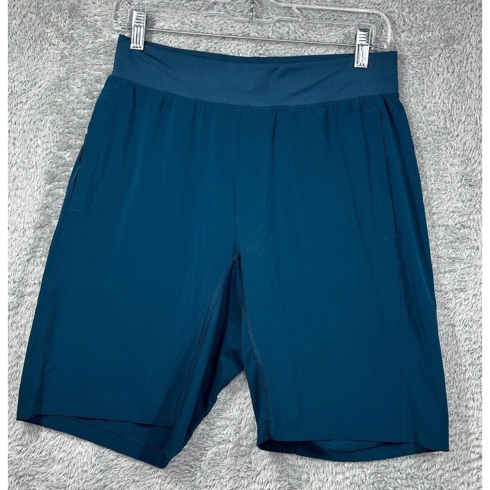 Lululemon Shorts Mens Small Blue Performance Stretch Drawstring Gym Yoga