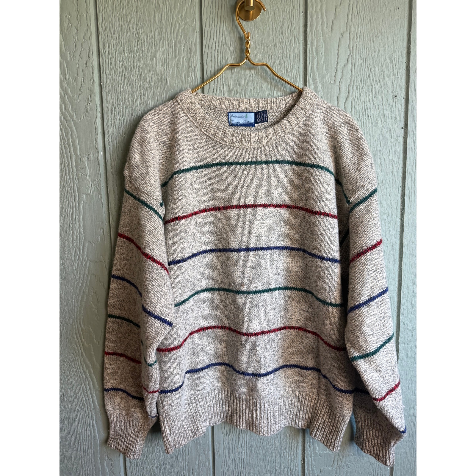 Vintage Fieldmaster Rag Wool Sweater, Made In USA. Large