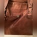 ABACO PARIS BROWN LEATHER DOUBLE HANDLE VINTAGE SATCHEL