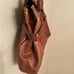 ABACO PARIS BROWN LEATHER DOUBLE HANDLE VINTAGE SATCHEL