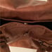 ABACO PARIS BROWN LEATHER DOUBLE HANDLE VINTAGE SATCHEL