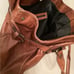 ABACO PARIS BROWN LEATHER DOUBLE HANDLE VINTAGE SATCHEL
