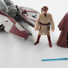 Star Wars 3.75 Jedi Master Obi-Wan Kenobi and Starfighter