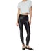 Wilfred Free Women Daria Pants High Waisted Vegan Leather Leggings Black Medium
